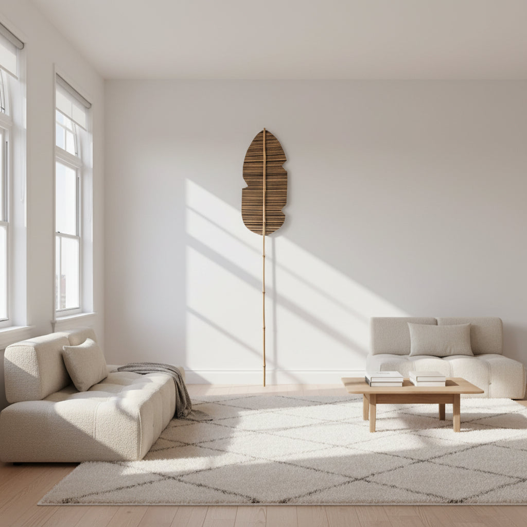 Harvest Bamboo Leaf Fan